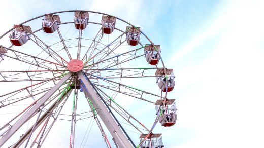 A ferris wheel  