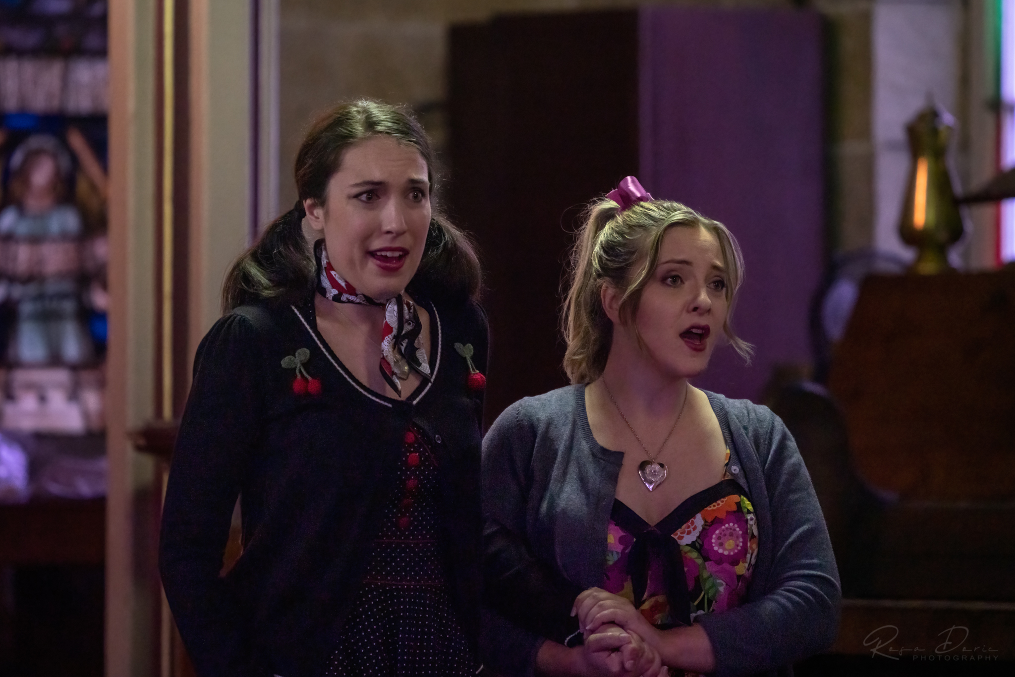 Young Opera Artists in American 1950s inspired costume