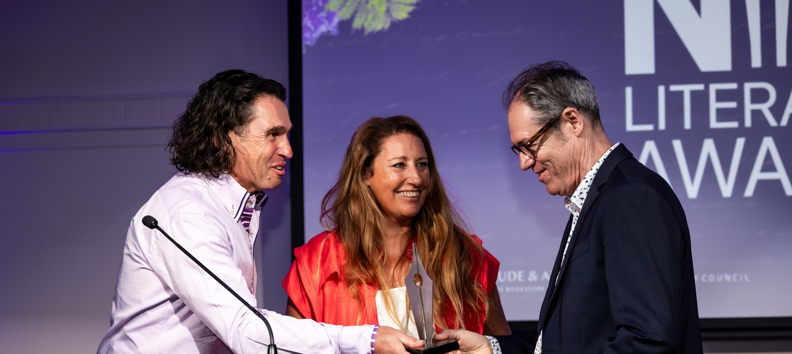 Mark & Evette Moran with 2025 winner Martin Thomas
