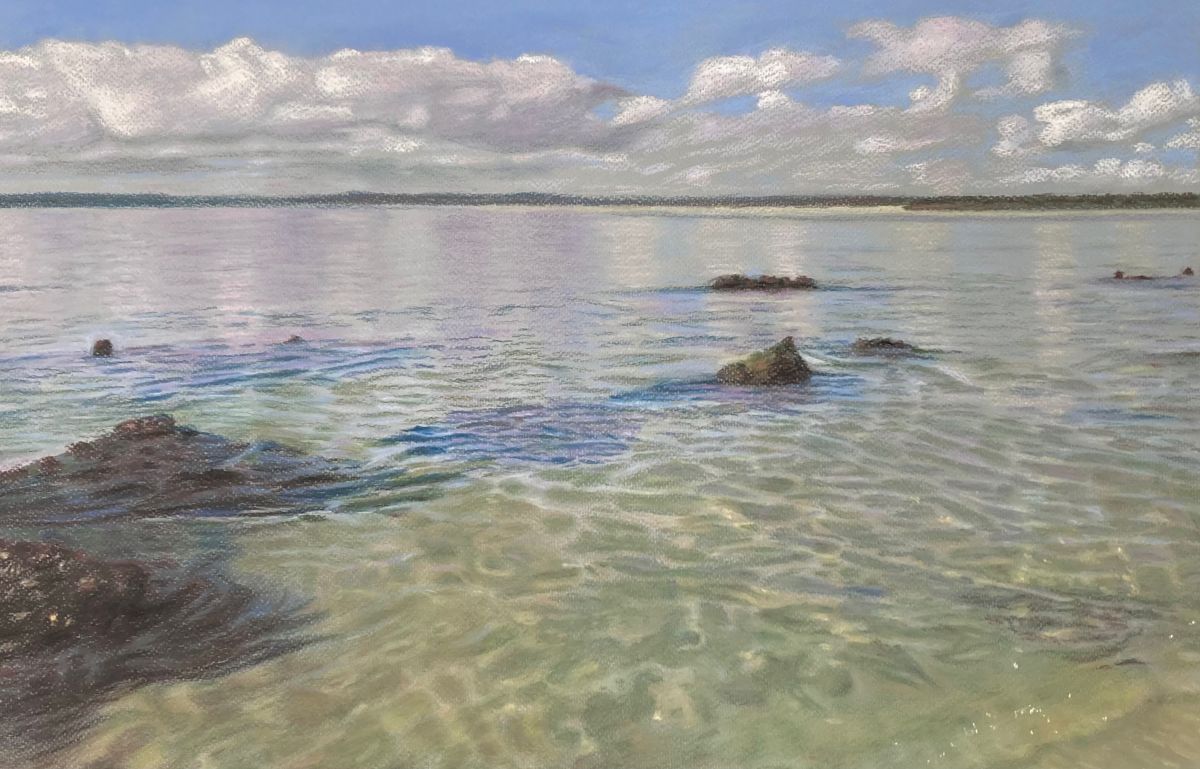 Close up image of the ocean by Lisa Knight