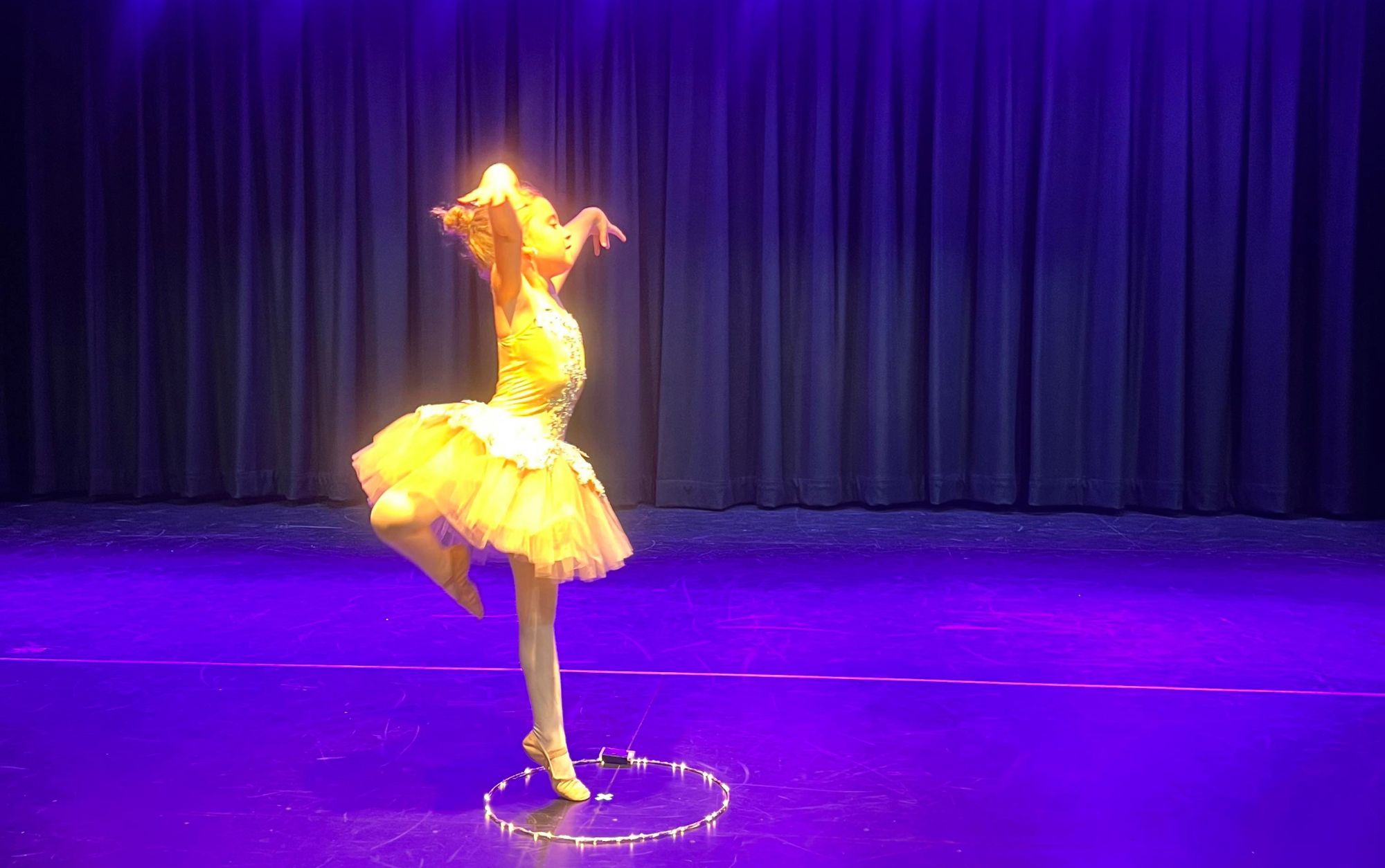 Ballerina solo on stage