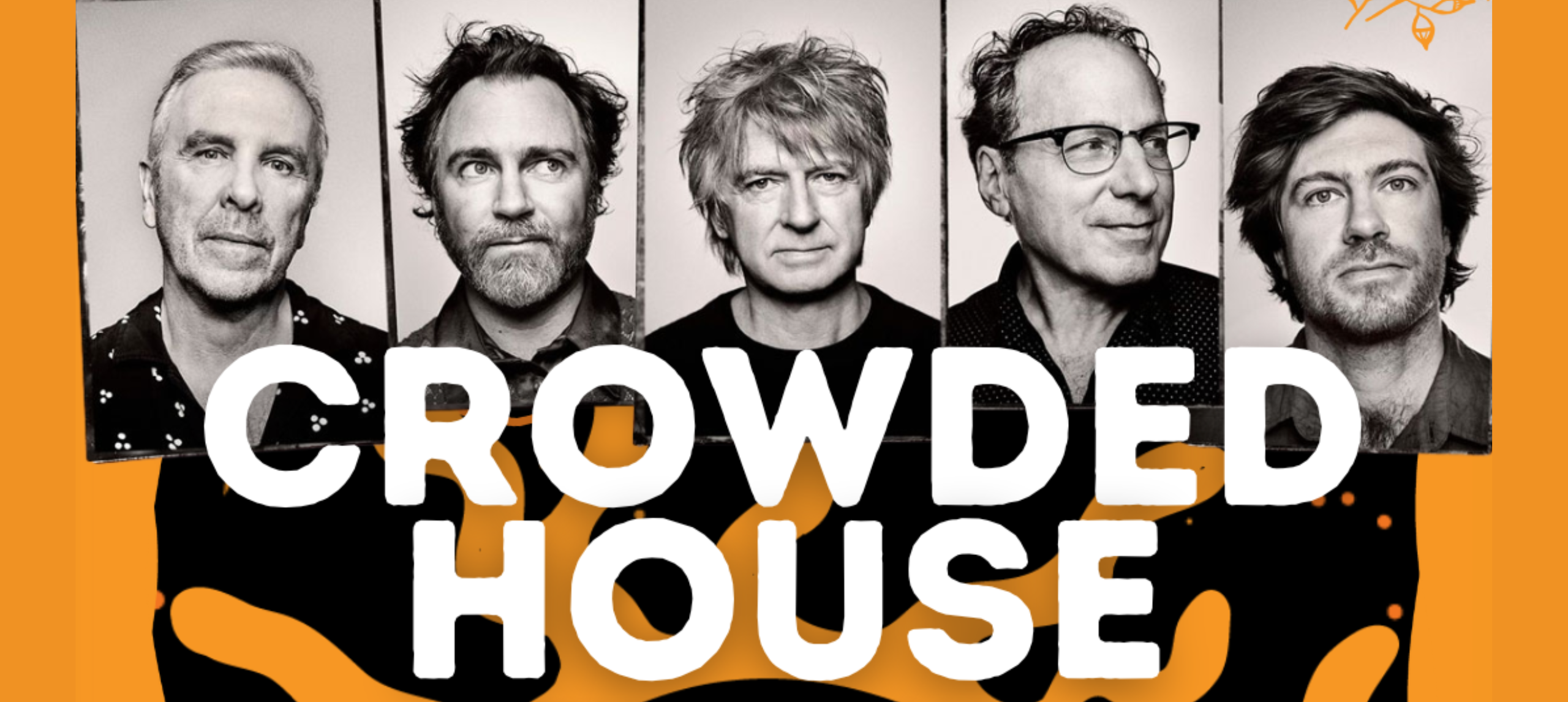 headshot of band members from Crowded House