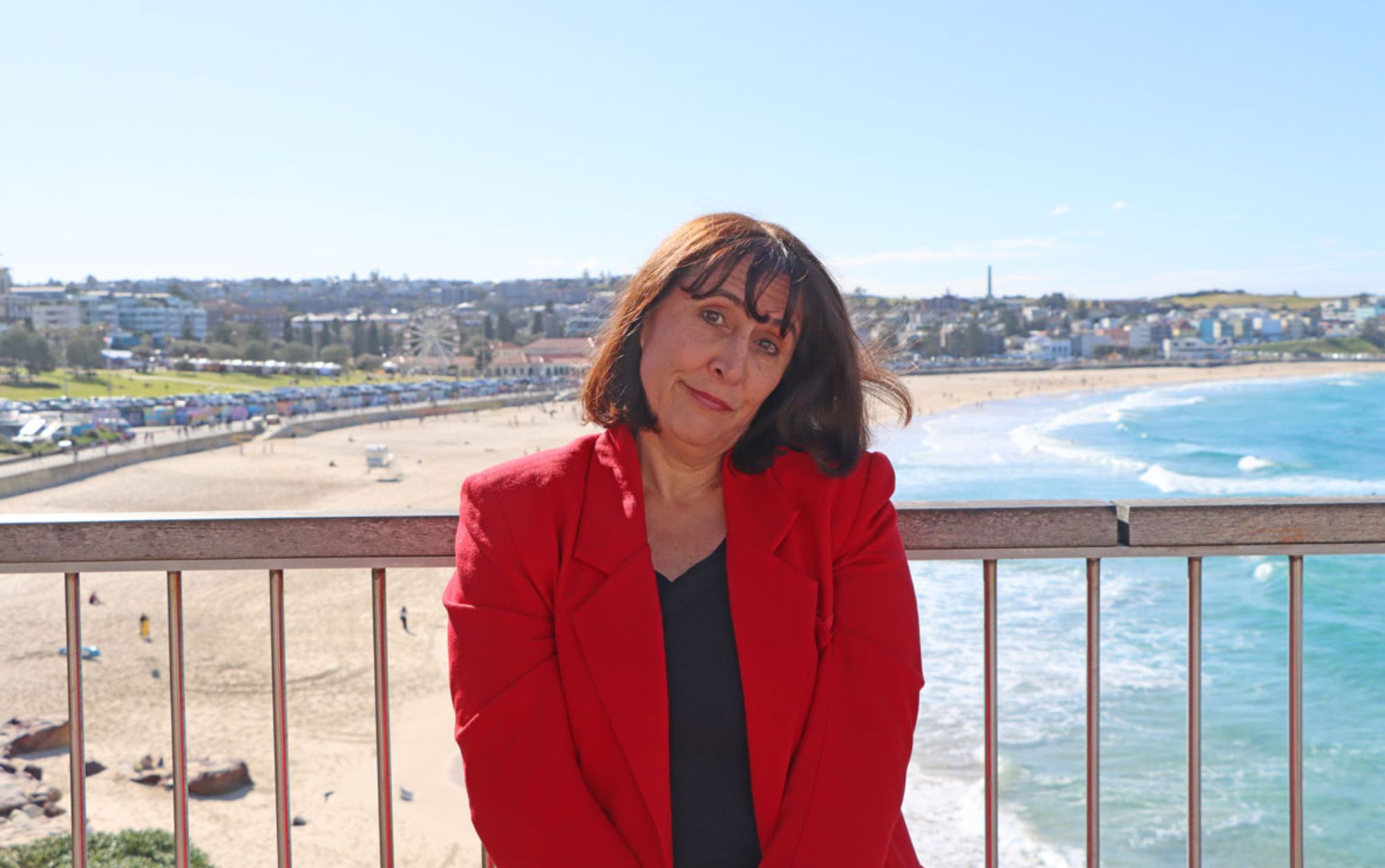 Gladys head shot overlooking Bondi