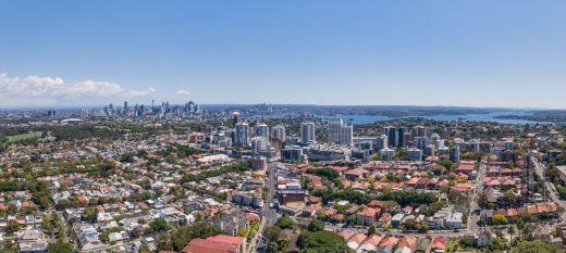 Bondi Junction aerial shot